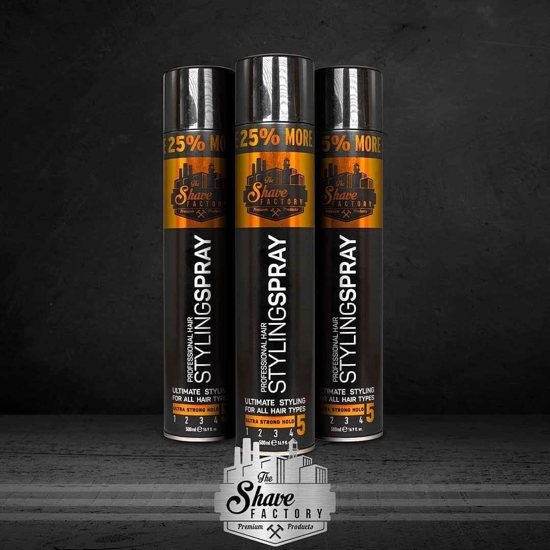 The Shave Factory Hair Spray Salon Size 500ml