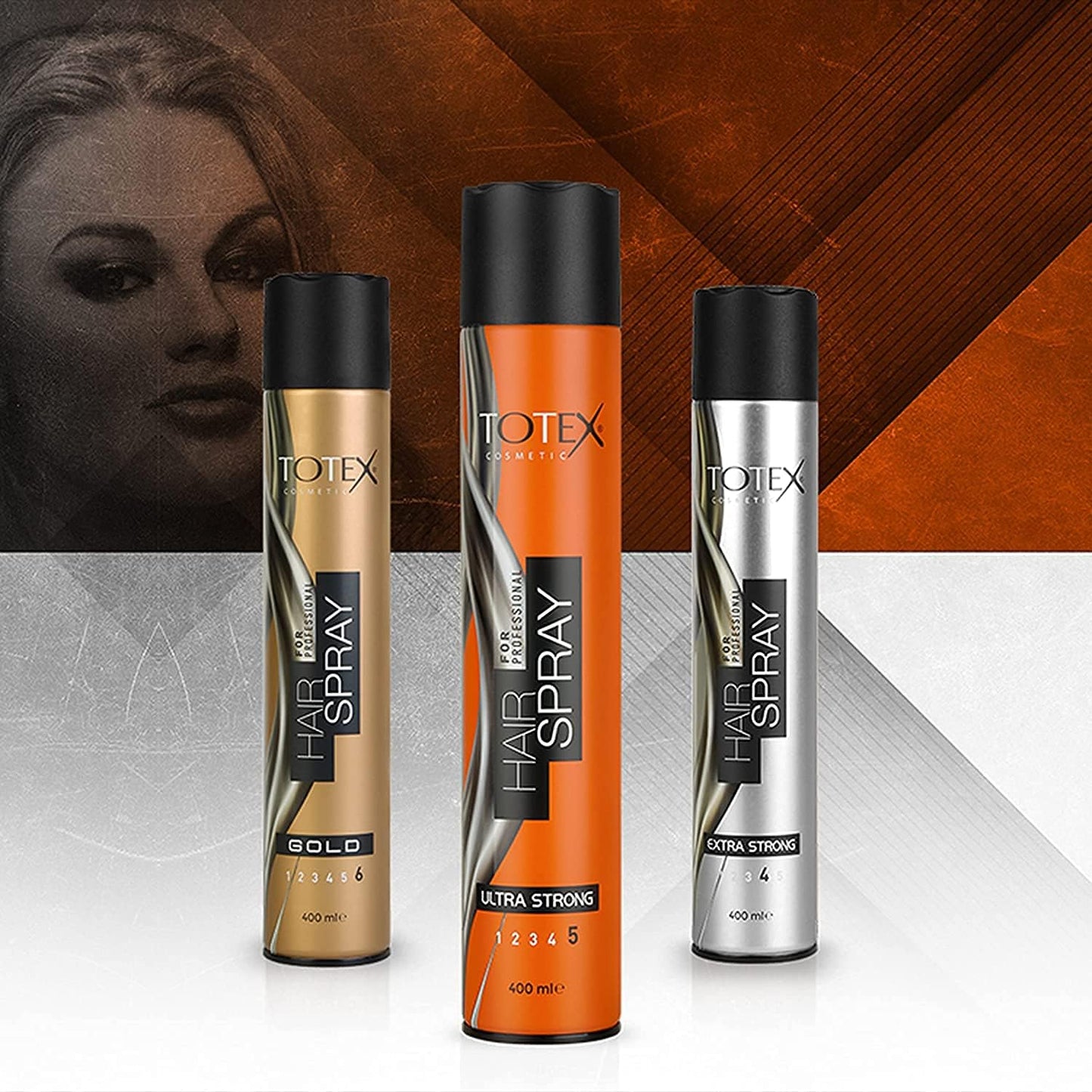 Totex Hair Styling Spray with Olive Oil 400ml