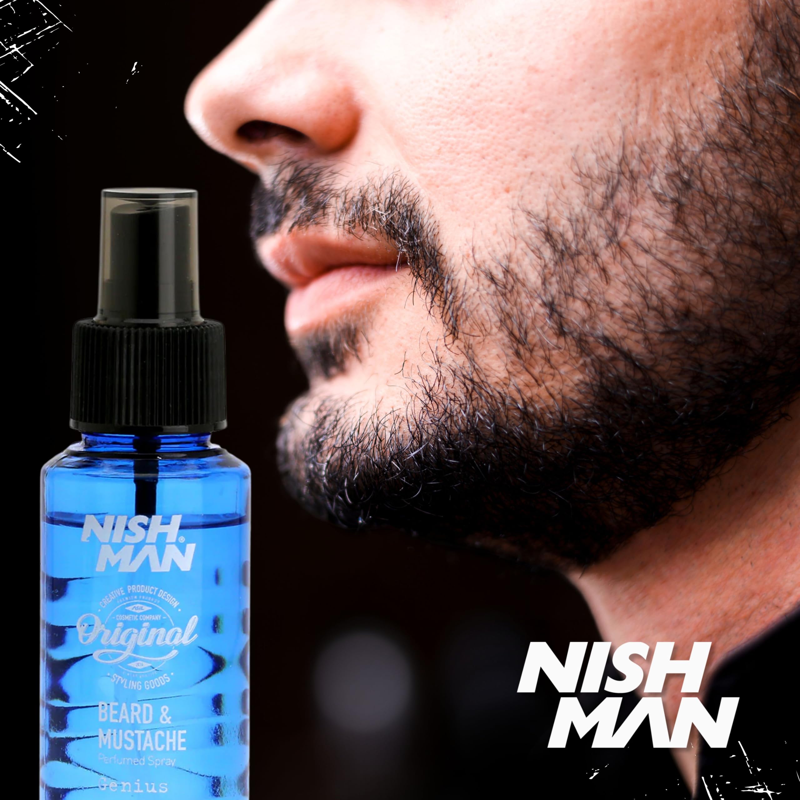 NISHMAN Beard & Moustache Perfume - Adonis 75ml - Refreshing, Long-Lasting Scent for Beard Care - Ideal Beard Perfume for Daily Beard and Mustache Grooming