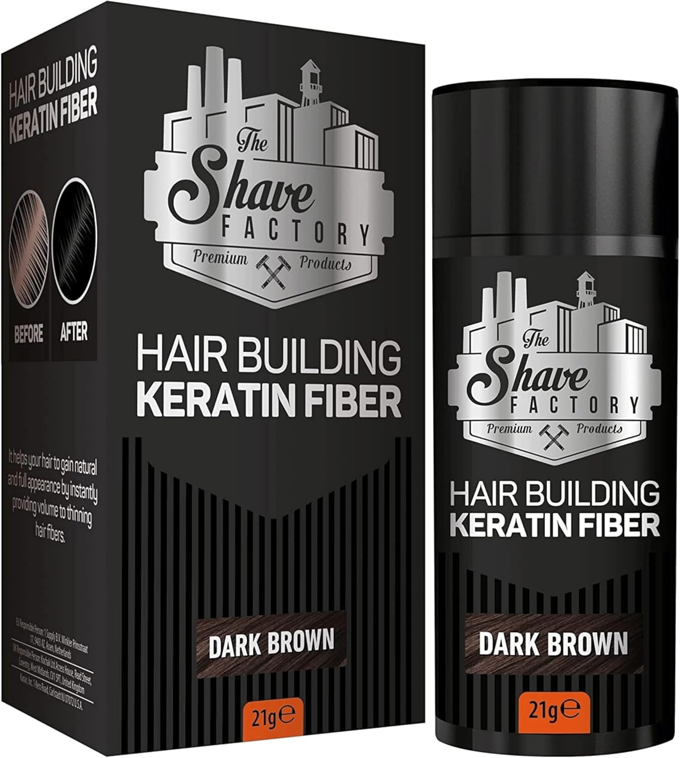 The Shave Factory Hair Building Keratin Fiber Toppik (21gr)