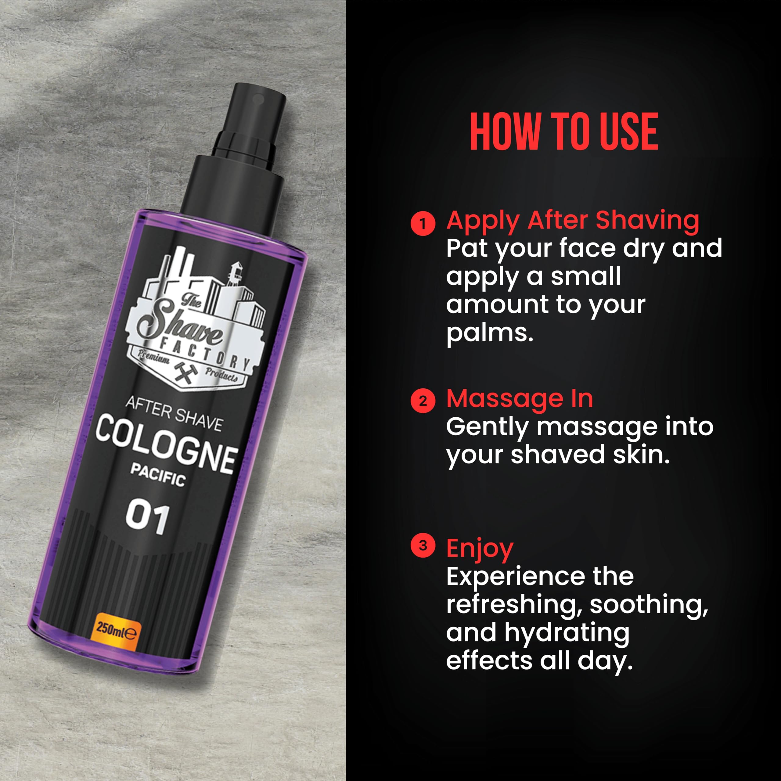 The Shave Factory After Shave Cologne Series 250 ML