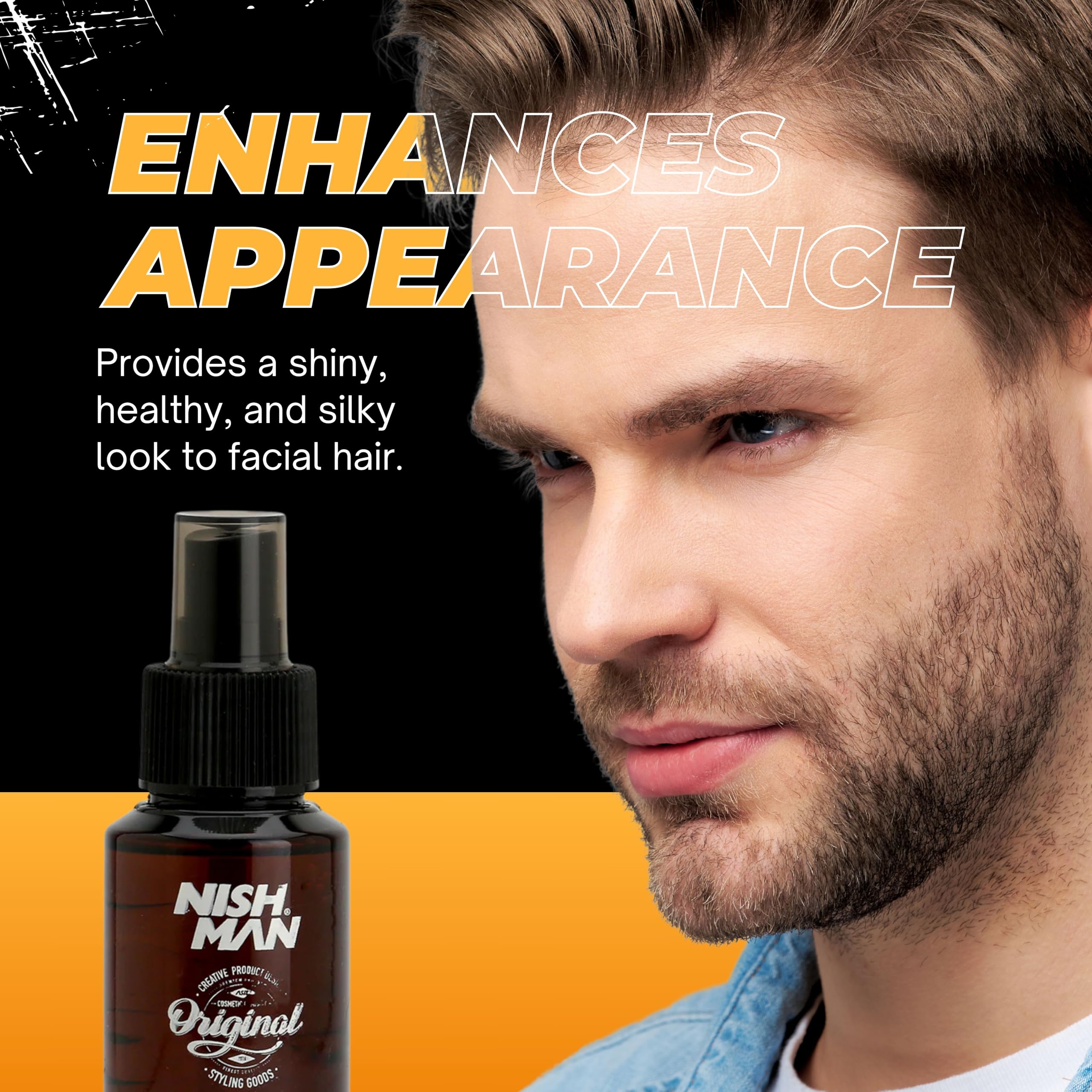 NISHMAN Beard & Moustache Perfume - Adonis 75ml - Refreshing, Long-Lasting Scent for Beard Care - Ideal Beard Perfume for Daily Beard and Mustache Grooming