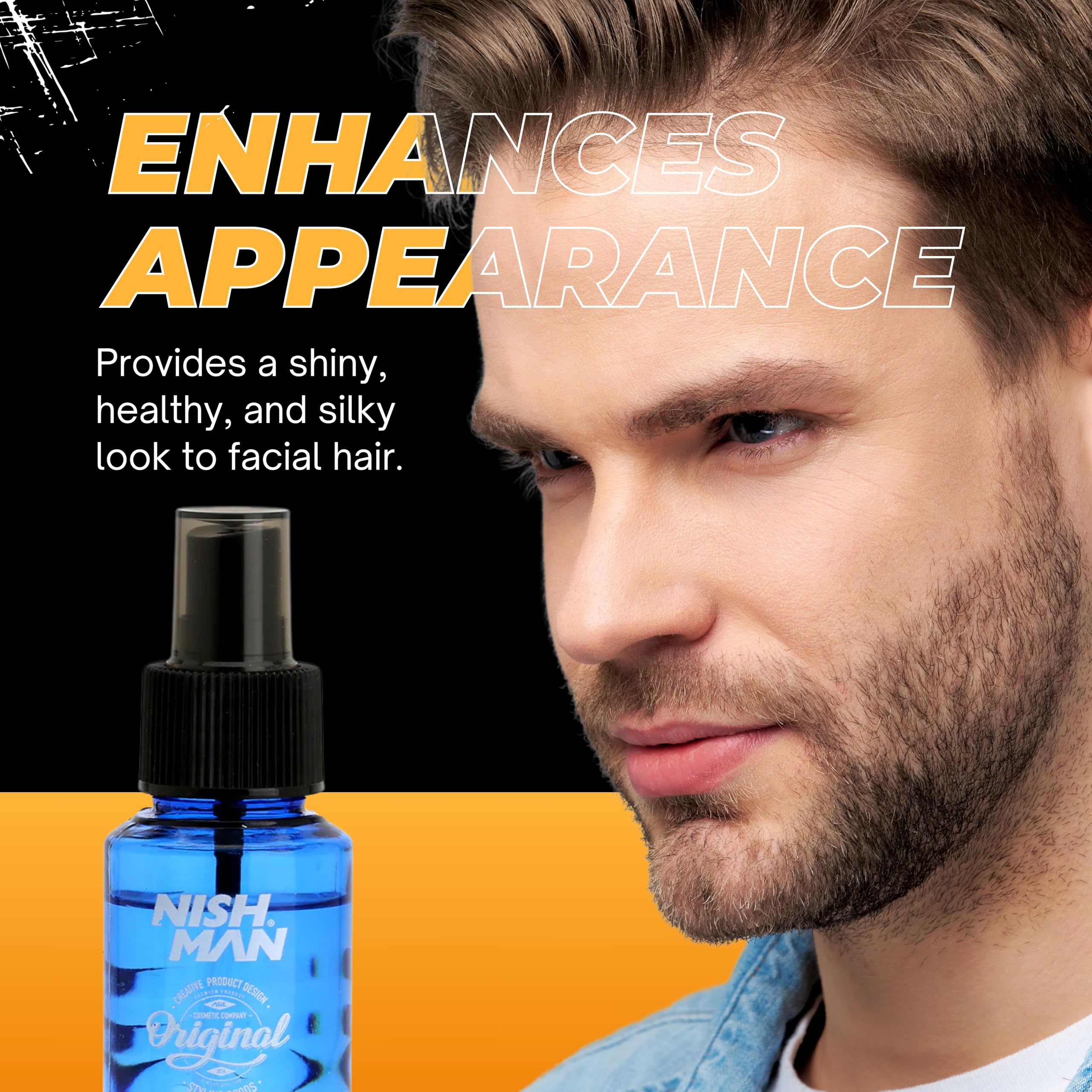 NISHMAN Beard & Moustache Perfume - Adonis 75ml - Refreshing, Long-Lasting Scent for Beard Care - Ideal Beard Perfume for Daily Beard and Mustache Grooming