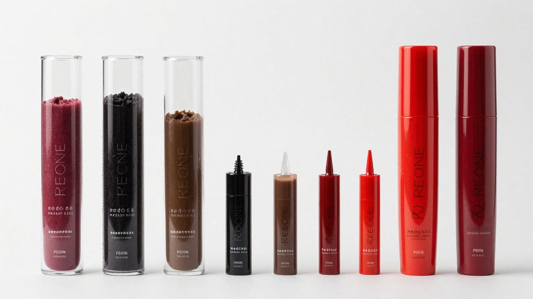 RedOne hair gel products in various containers.