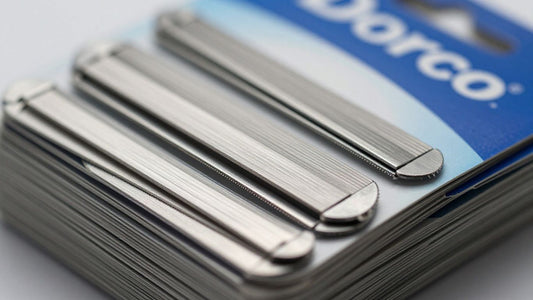 Dorco razor blades stacked for bulk purchase.