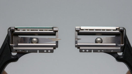 Single edge versus double edge razor blades comparison.
