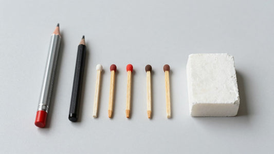 Styptic pencil, blood stop matches, and alum block for barbershops.