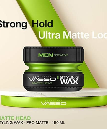 Vasso Hair Wax Ultra Hold Hair Styling Wax Matte Finish 150 ML