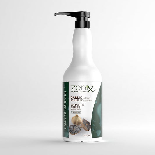 Zenix Black Garlic Extract Shampoo 1000ml | Strengthening & Salt Free