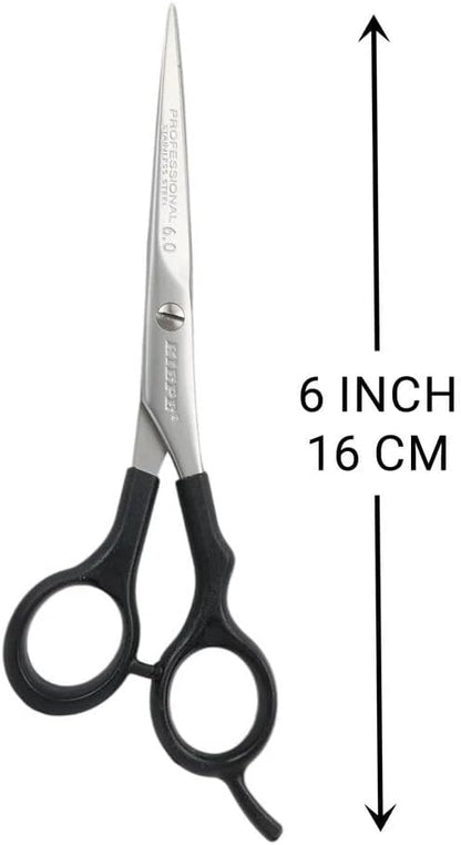 Kiepe Professional Hair Scissors 6 Inch, 2115 Sonic Ergo Anatomic Hairdressing Scissors for Hairdressers & Barbers, Straight Handle, Premium Stainless Steel Hair Cutting Shears for Salon Use