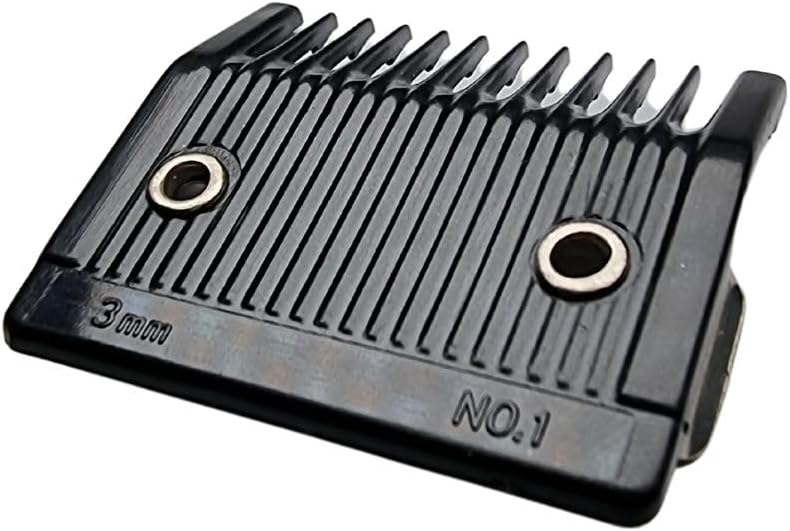 BarberBro Classic No.1 Clipper Guard, 3mm, Black with Metal Clamps, Compatible with Wahl Clippers