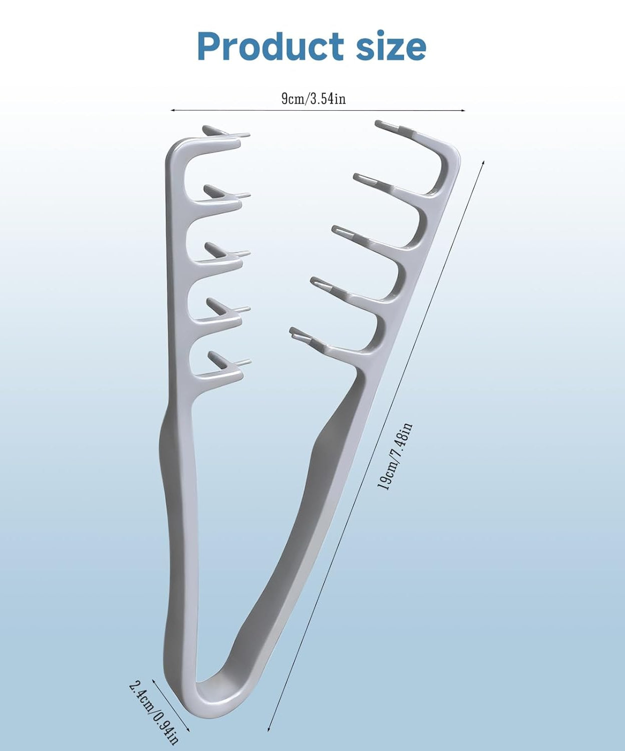Volumizing Wide Tooth Comb for Men & Women, Root Lifting Texturizing Hair Comb for Fluffy Bangs, Flat Hair Volume Boost Styling Comb with Non-Slip ABS Handle