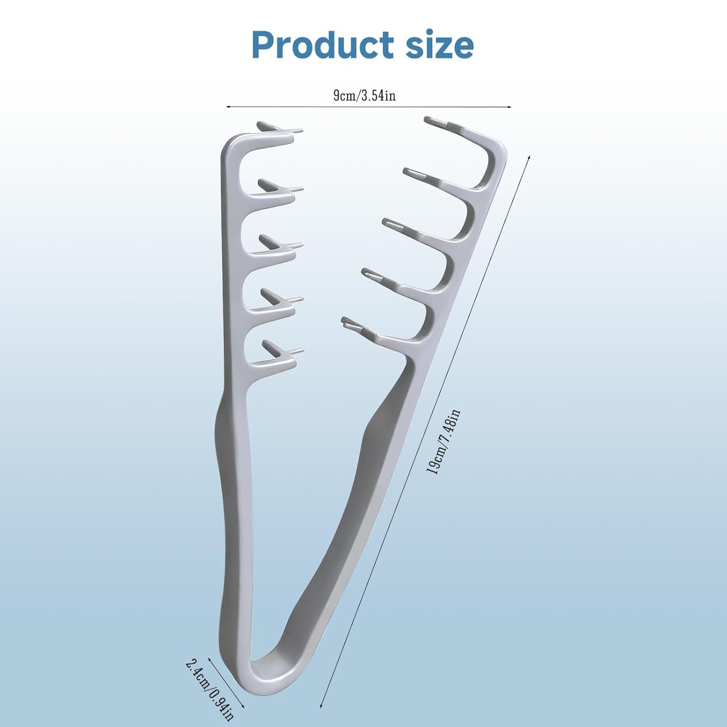 Volumizing Wide Tooth Comb with Root Lifting Teeth & ABS Handle