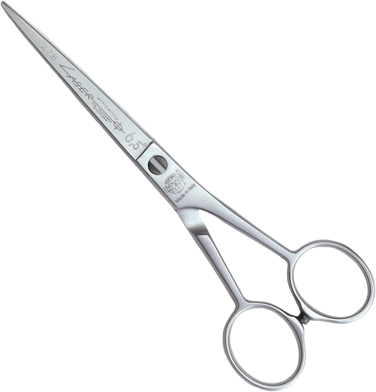 Kiepe 278 Laser Efficiency Professional Hairdressing Scissors – 6.5 Inch, Stainless Steel Scissors for Precise and Even Cuts in Intensive Use, Made in Italy