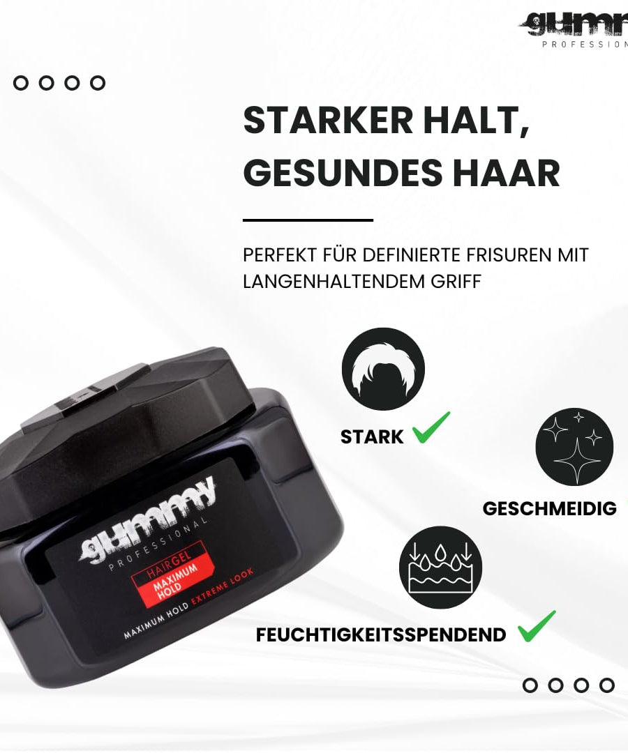Gummy Hair Gel 220 ml Maximum Hold