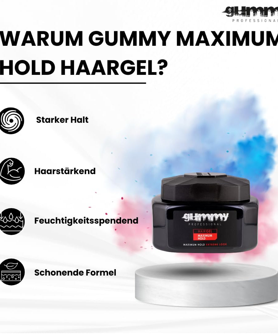 Gummy Hair Gel 220 ml Maximum Hold