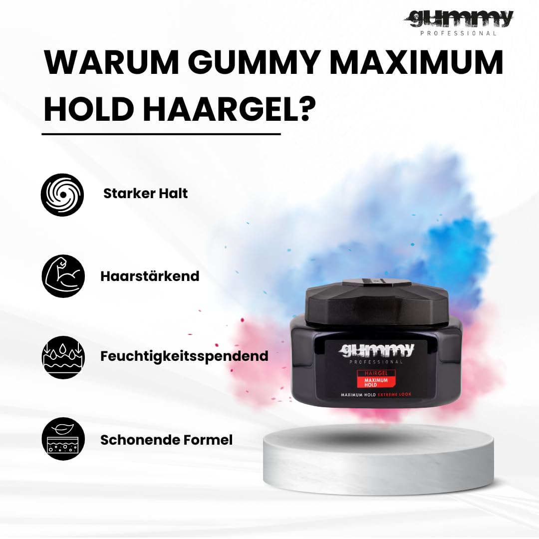 Gummy Hair Gel Maximum Hold 220ml