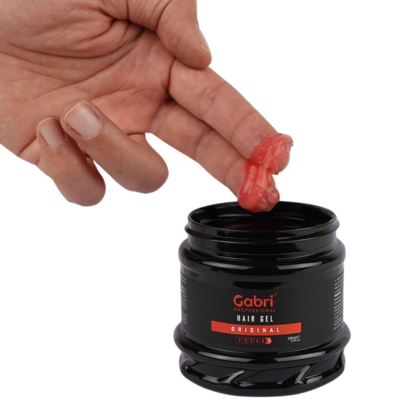 Gabri Hair Styling Gel, Firm Hold Styling Hair Gels, High Gloss, Anti-Frizz Effect, Edge Control, For All Hair Types (250 g (1 Pack), Keratin)