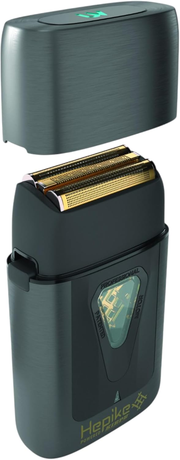 Kiepe Hepike Powered Shaver Cordless 6362, Professional Electric Shaver for Men, UV Sanitising Lithium-Ion Shaver, Close Shave Grooming Tool, Portable Barber Electric Razor