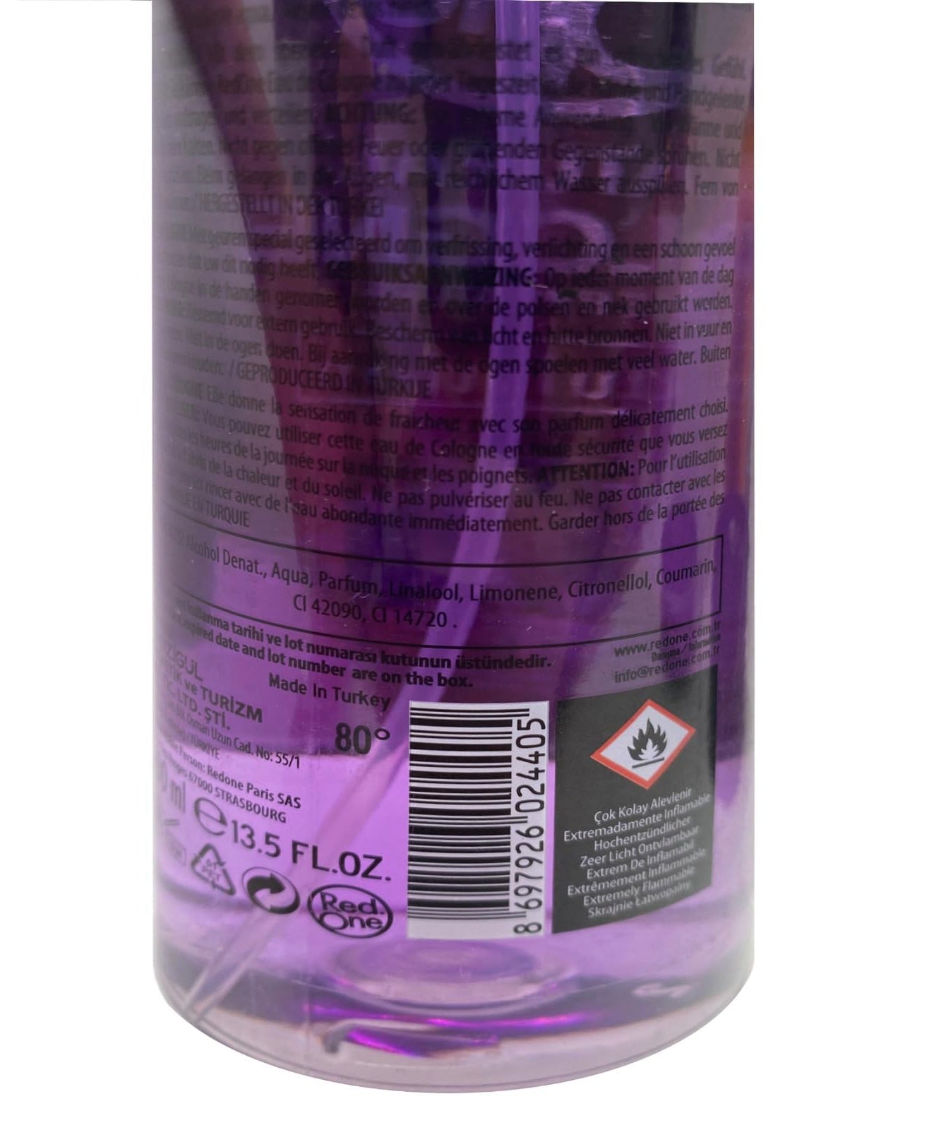 Redone Aftershave Natural Barber Spray Cologne 400 ml