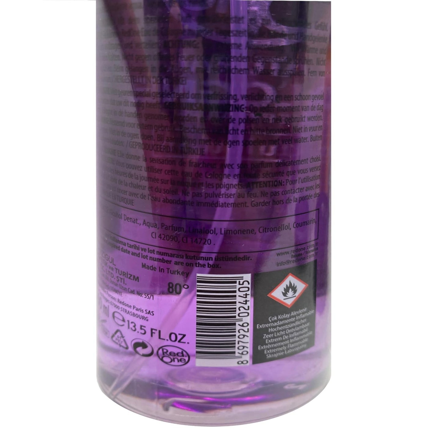 RedOne Aftershave Natural Barber Spray Cologne 400ml