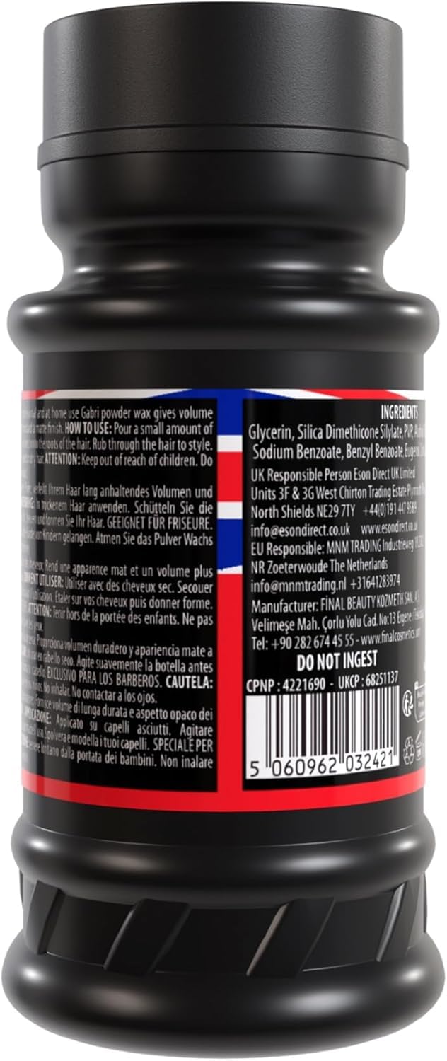 Gabri Hair Styling Powder Wax 21g - Gabri - Professional Barber Supplies UK | BarberWorld