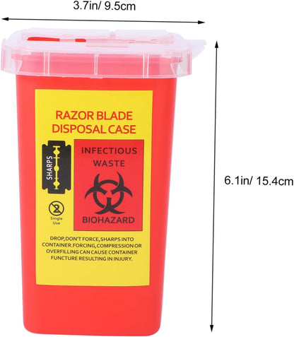 Used Razor Blades Disposal Box Dispenser for Barbers 1pc