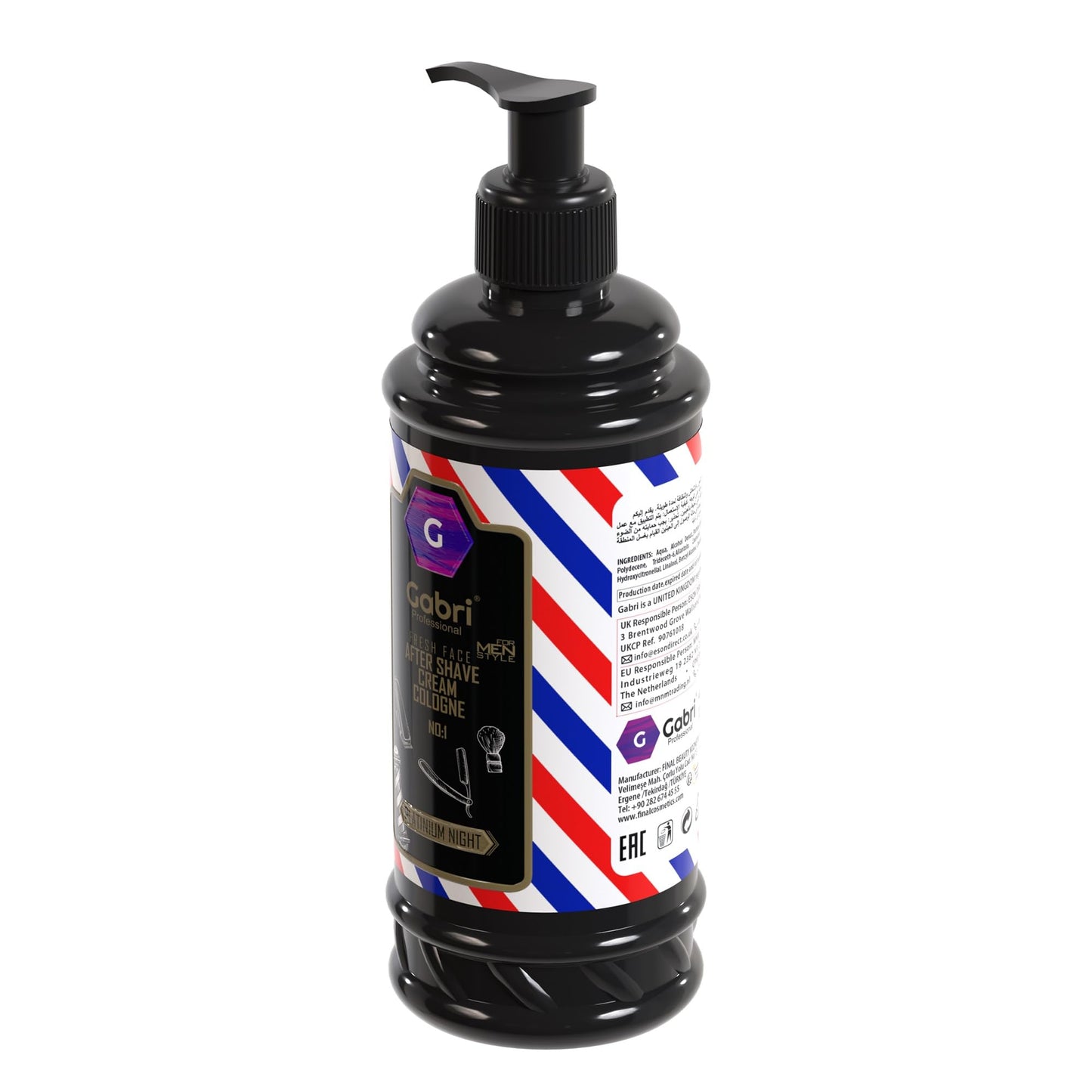 Gabri Aftershave Cream & Cologne 2-in-1 400ml - Gabri - Professional Barber Supplies UK | BarberWorld