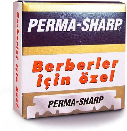 Perma Sharp Single Edge Razor Blades 100pk - Gilette - Professional Barber Supplies UK | BarberWorld