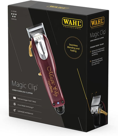 Wahl 5 Star Cordless Magic Clip Hair Clippers with Crunch Blade - Wahl - Professional Barber Supplies UK | BarberWorld