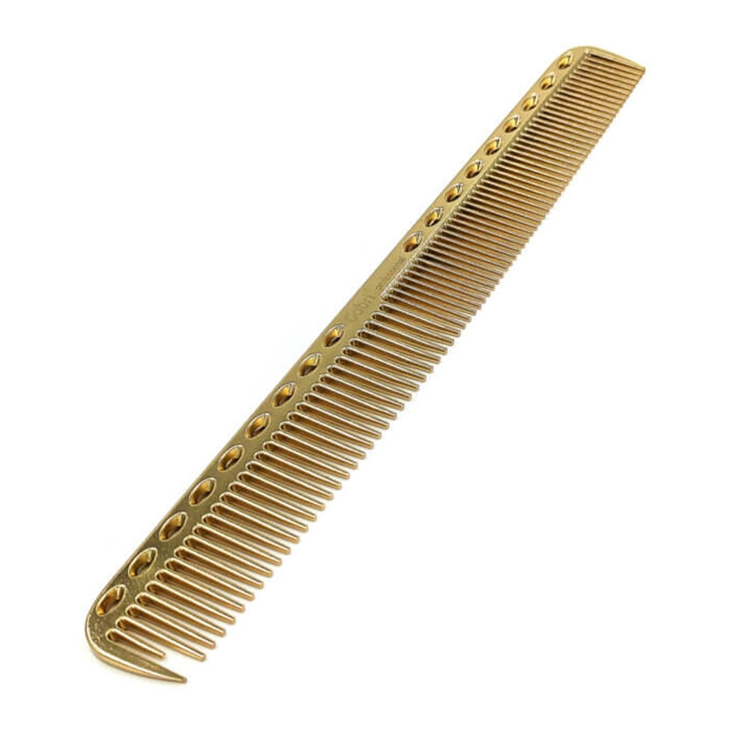 Gabri Gold Metal Flat Top Comb 21cm Anti-Static Heat Resistant