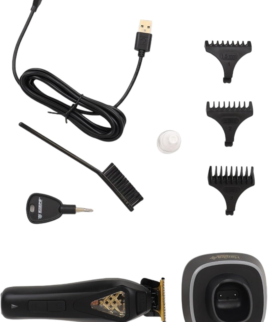 Kiepe Hepike Cordless Hair Trimmer 6361, Long-Life Lithium Battery, Powered Trimmers for Men Haircut, Men's Grooming Kit for Beard & Face, Ideal for Hairdressers, Barbers, Stylists, Professional Use