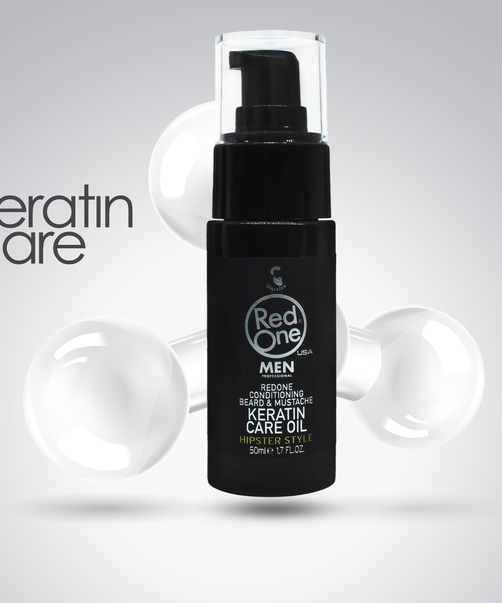 RedOne Conditioning Beard & Mustache Keratin Care Oil 50mL