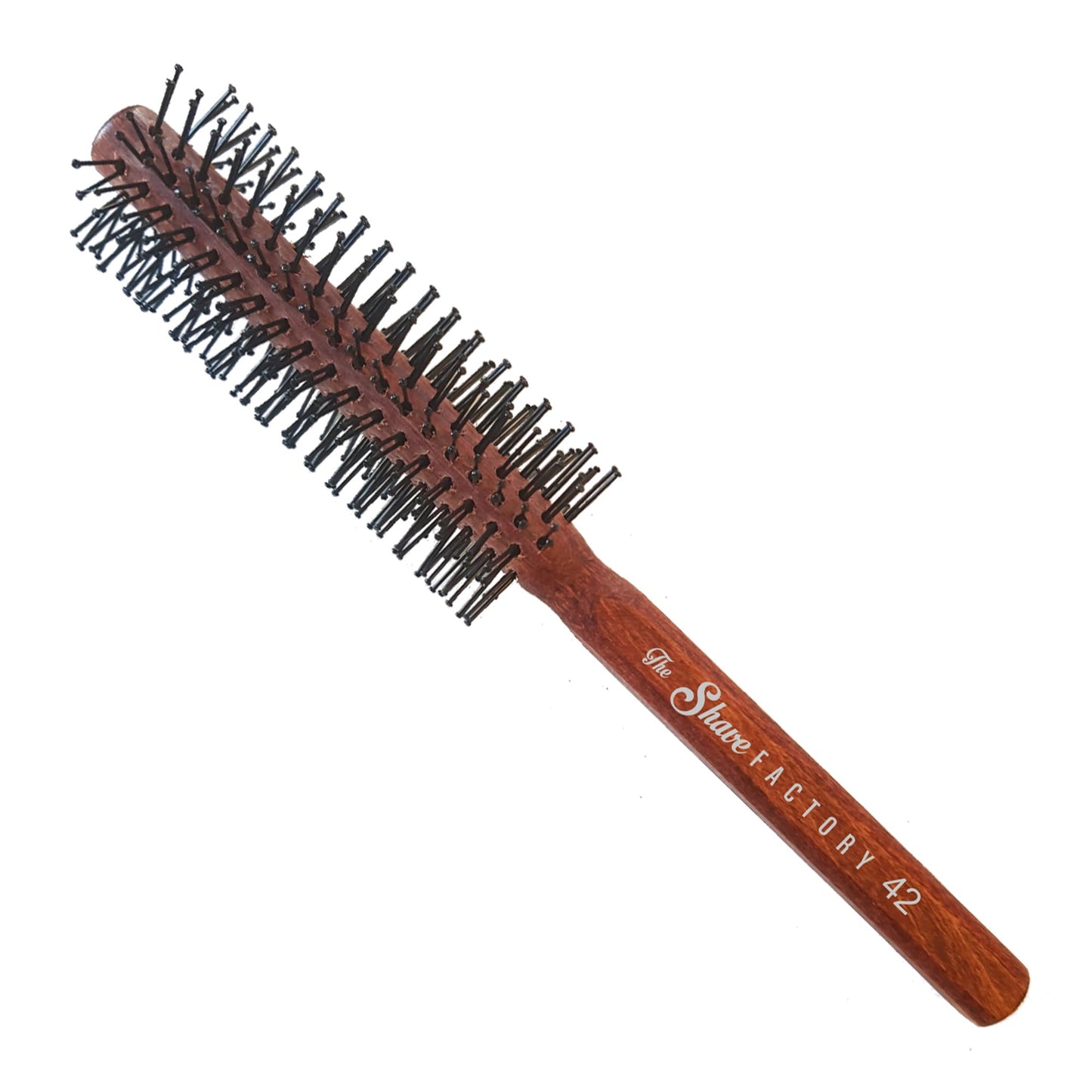 Wooden Round Brush Model-19 Brown Static Free