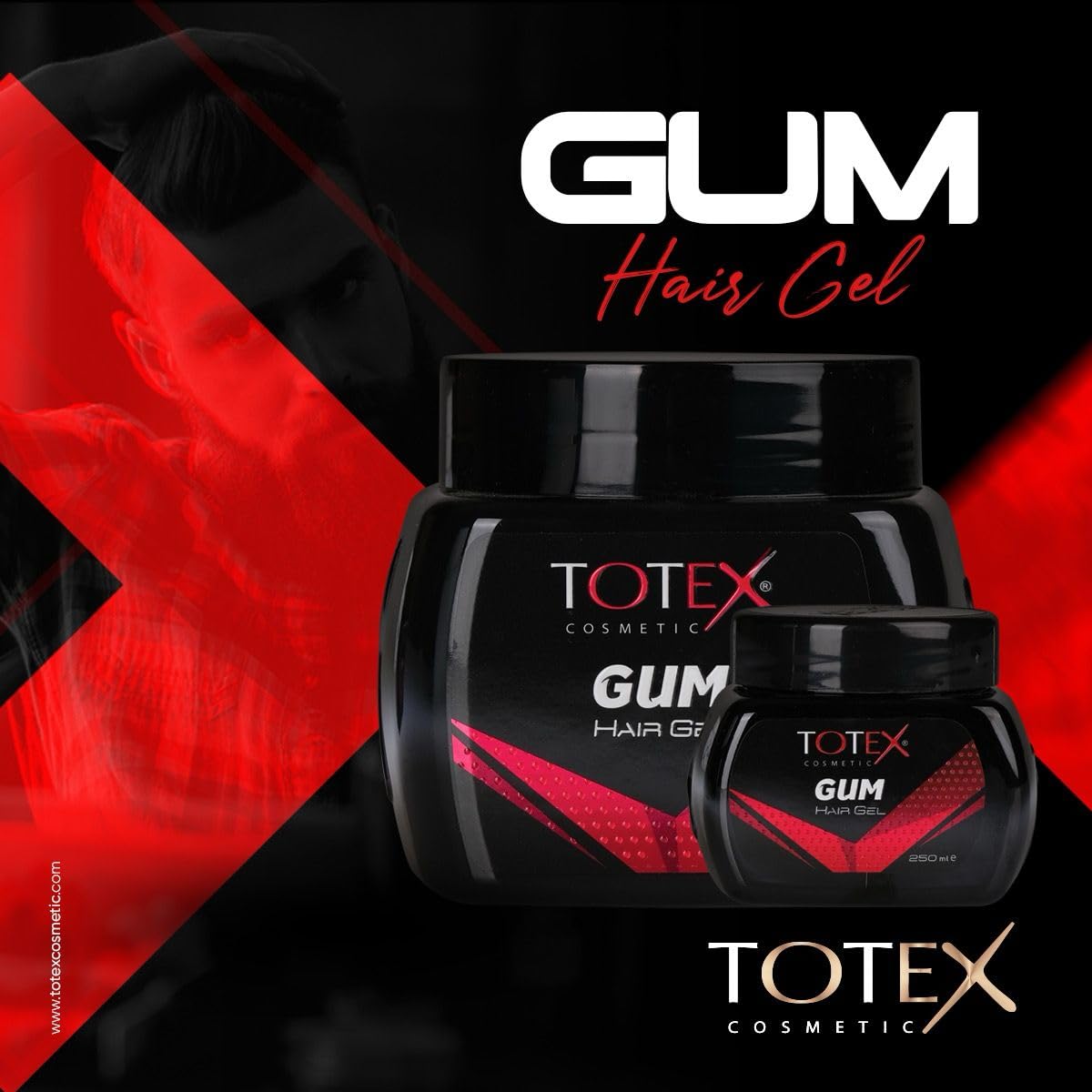 Totex Hair Styling Gum Gel 250ml - 700ml