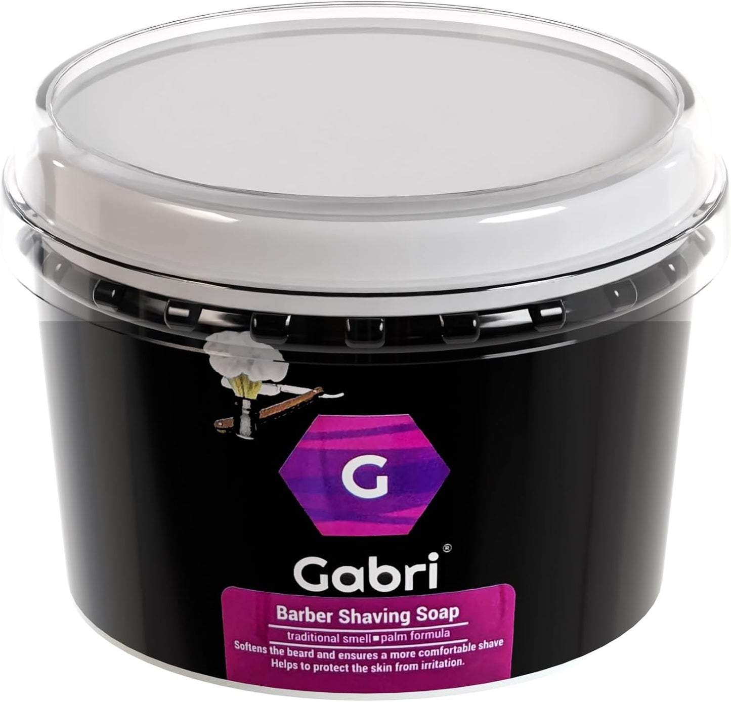 Gabri Professional Shaving Soap 140 g for Sensitive Skin - Traditional Shaving Soap for Men's Grooming