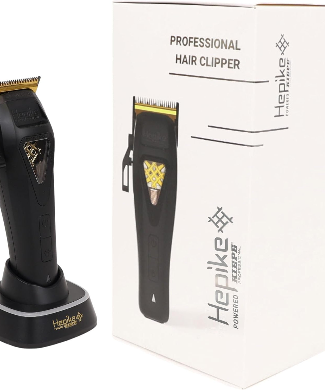 Kiepe Hepike Cordless Hair Clipper 6360, Long-Life Lithium Battery, Powered Clippers for Men Haircut, Men's Grooming Kit for Beard & Face, Ideal for Hairdressers, Barbers, Stylists, Professional Use