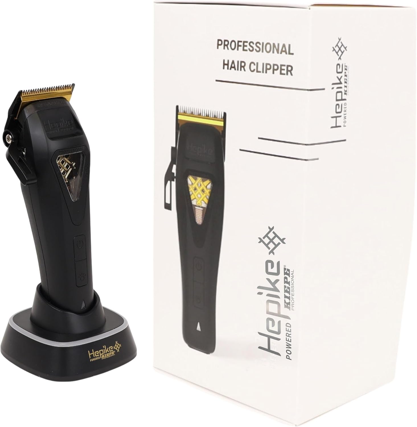 Kiepe Hepike Cordless Hair Clipper 6360, Long-Life Lithium Battery, Powered Clippers for Men Haircut, Men's Grooming Kit for Beard & Face, Ideal for Hairdressers, Barbers, Stylists, Professional Use