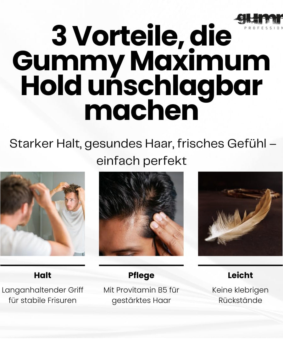 Gummy Hair Gel 220 ml Maximum Hold