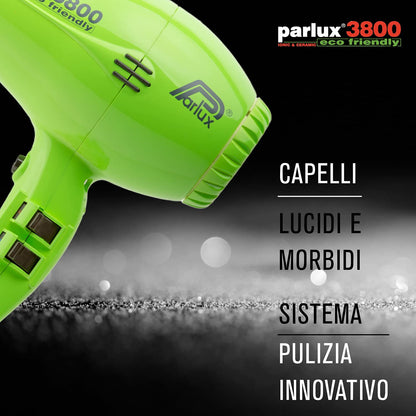Parlux 3800 Ecofriendly Hair Dryer Ionic Ceramic Black - Parlux - Professional Barber Supplies UK | BarberWorld