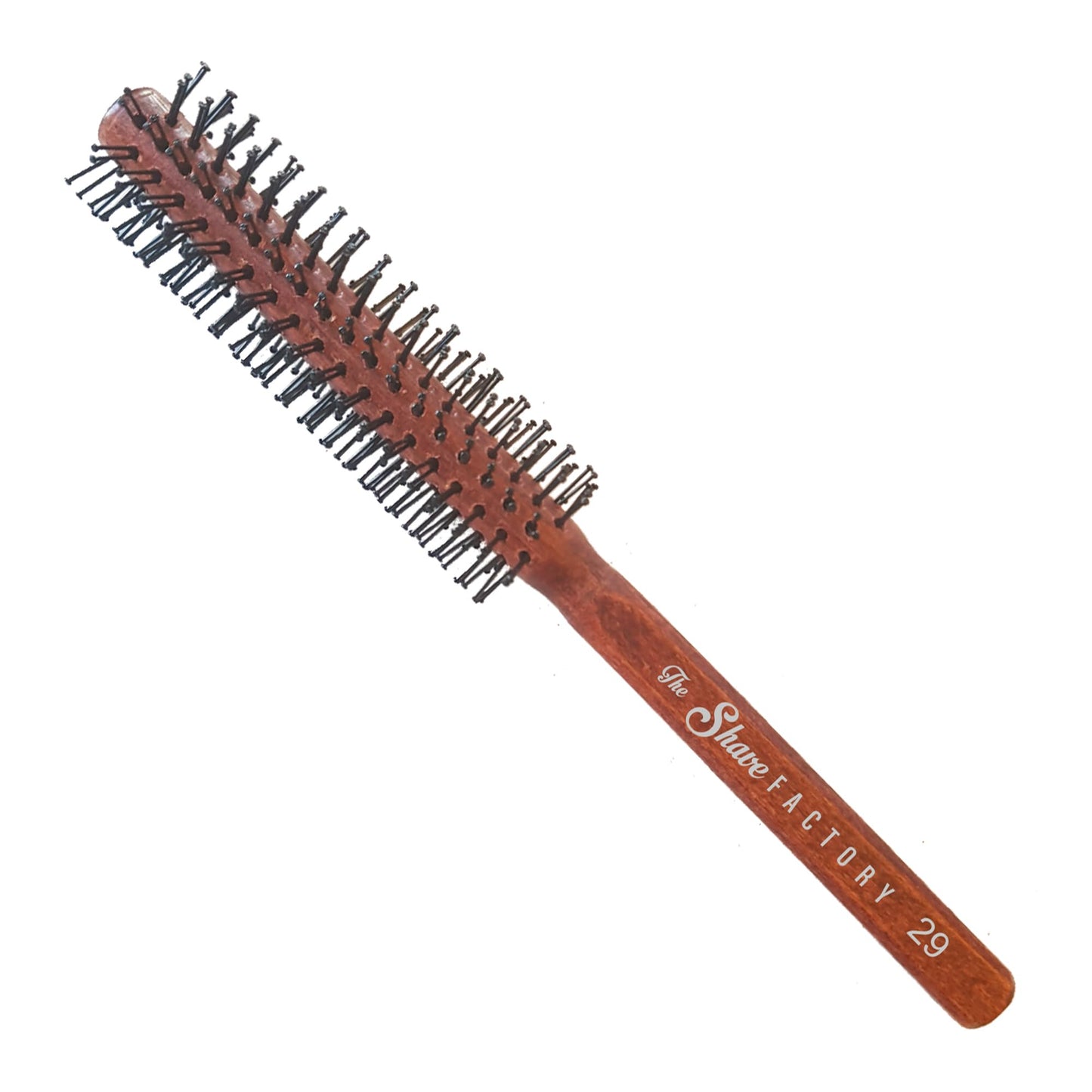 Wooden Round Brush Model-19 Brown Static Free
