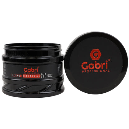 Gabri Hair Styling Gel, Firm Hold Styling Hair Gels, High Gloss, Anti-Frizz Effect, Edge Control, For All Hair Types (250 g (1 Pack), Keratin)