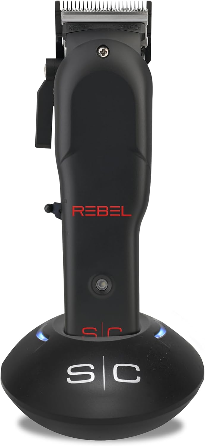 Stylecraft StyleCraft Rebel Professional Super-Torque Modular Cordless Hair Clipper (Lids: Pink, Blue, Black)