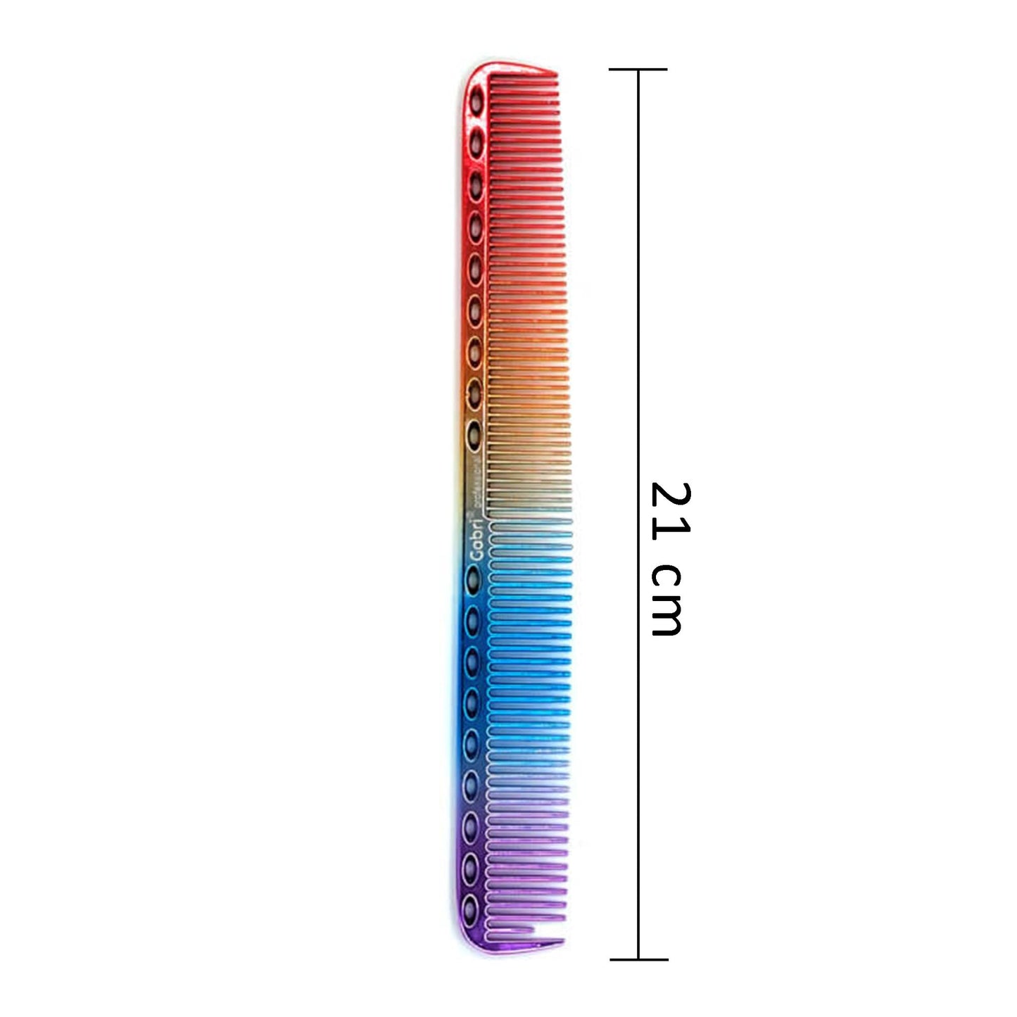 Gabri Gold Metal Flat Top Comb 21cm Anti-Static Heat Resistant