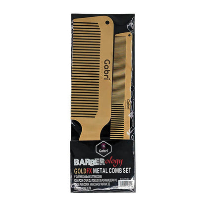 Gabri Gold Metal Flat Top Comb 21cm Anti-Static Heat Resistant