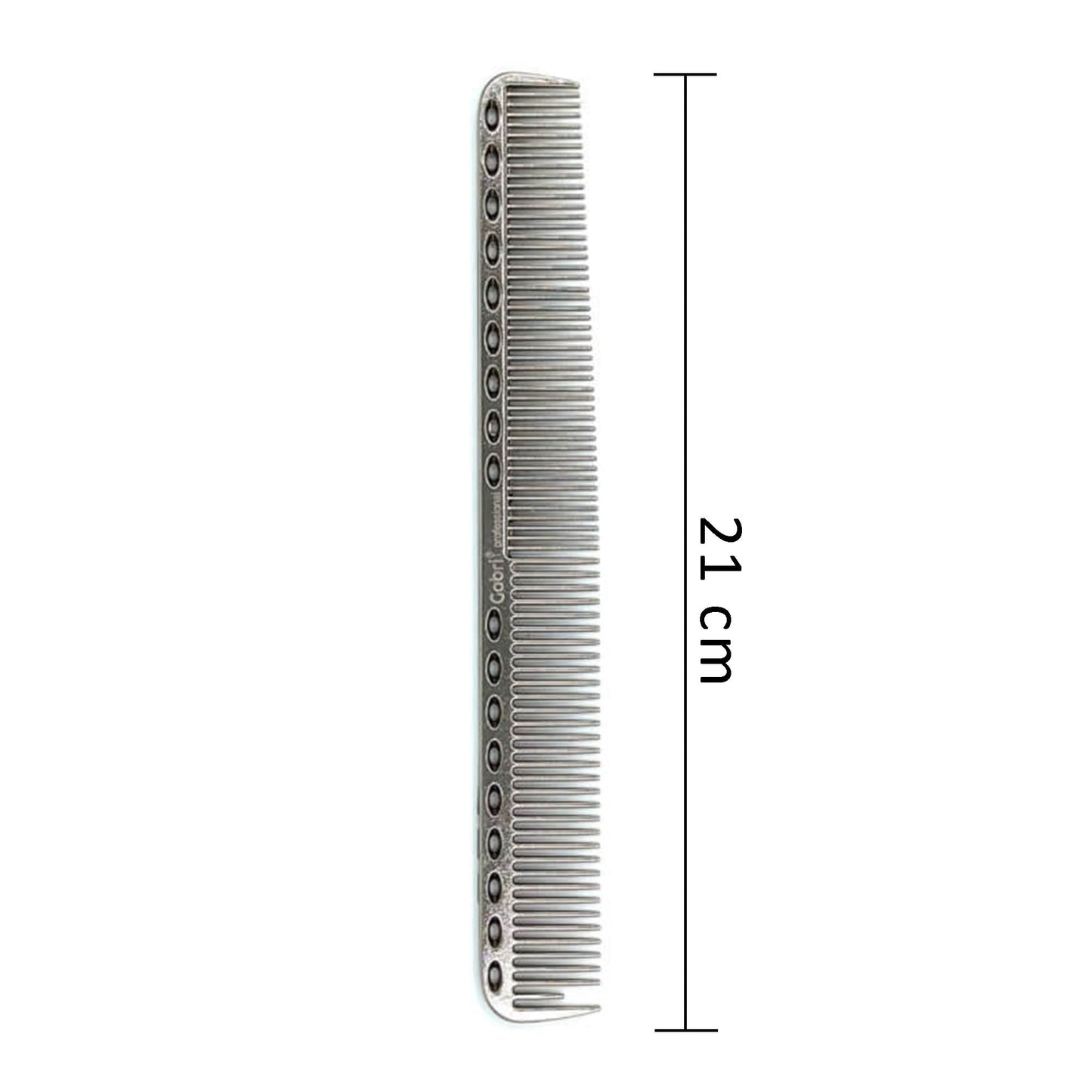 Gabri Gold Metal Flat Top Comb 21cm Anti-Static Heat Resistant