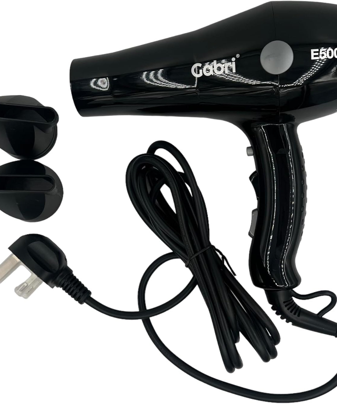 Gabri Professional Ionic Hair Dryer E5000, 2400W Power Smooth, Black, Lightweight