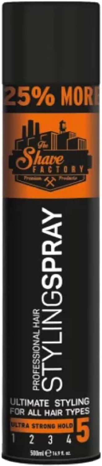 The Shave Factory Hair Spray Salon Size (500 ML)