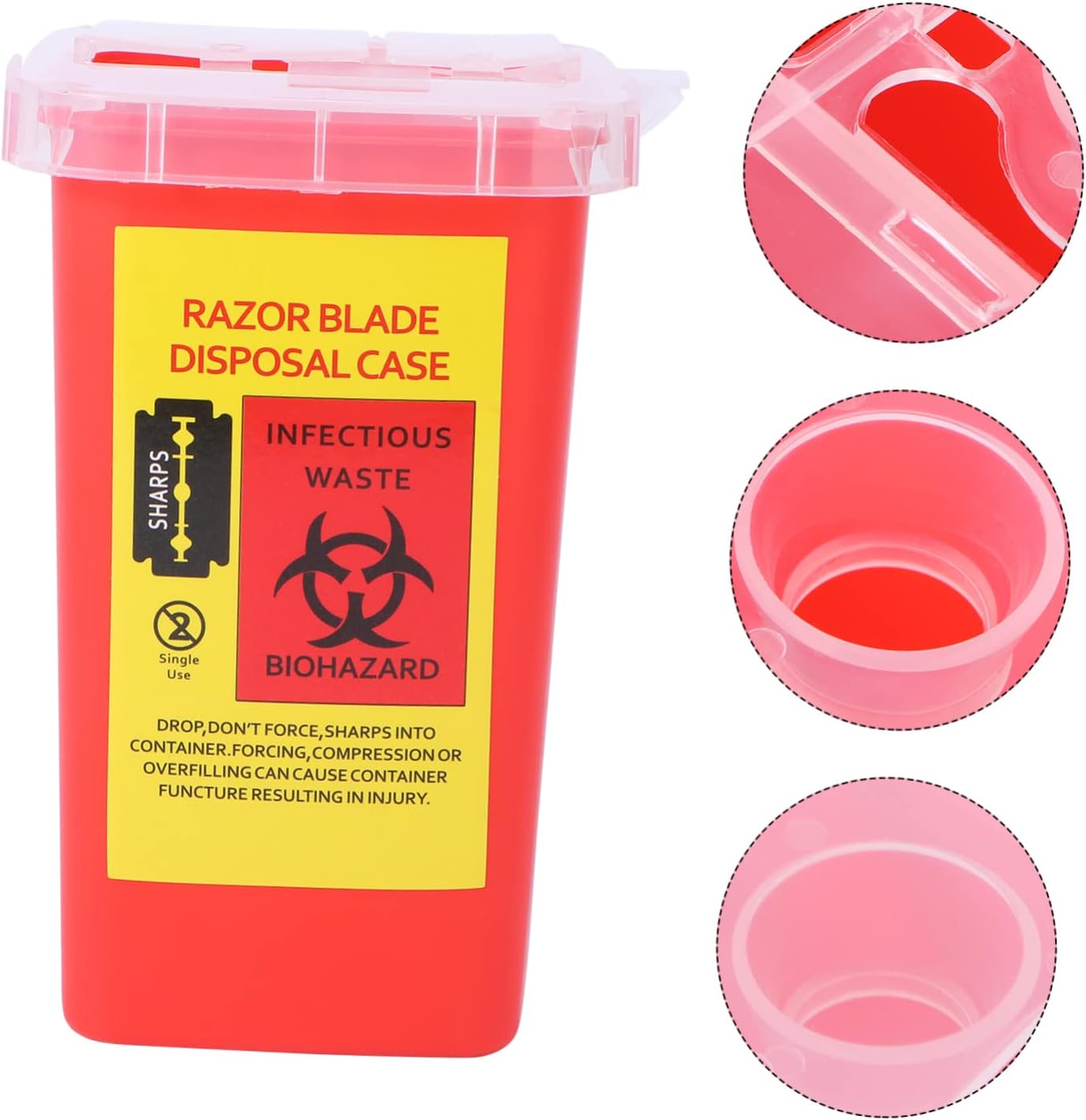 Used Razor Blades Disposal Box Dispenser for Barbers 1pc