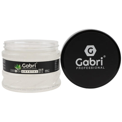 Gabri Hair Styling Gel, Firm Hold Styling Hair Gels, High Gloss, Anti-Frizz Effect, Edge Control, For All Hair Types (250 g (1 Pack), Keratin)